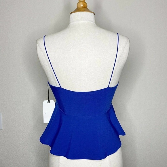 Leith Blue Peplum Blouse NWT - Picture 4 of 5